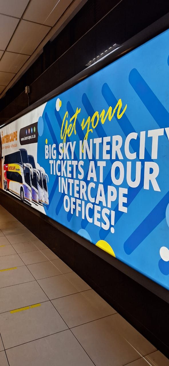 Big Sky station signage for Intercape