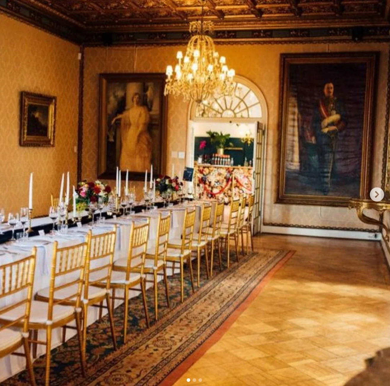 Grand heritage reception room styling
